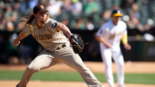 San Diego Padres pitcher Scott Barlow